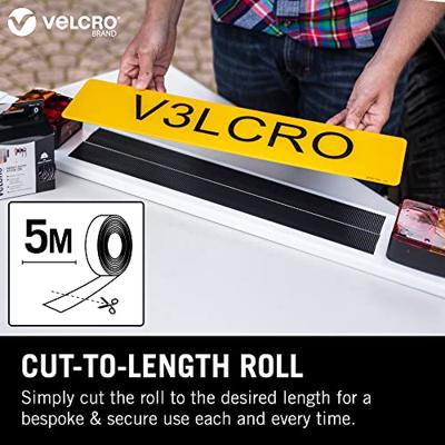 VELCRO® VEL-EC60244 Klittenband Om vast te plakken Haak- en lusdeel, Extra sterk (l x b) 5000 mm x 50 mm Wit 5 m
