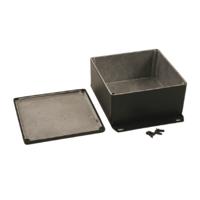 Hammond Electronics 1590WUFBK Universele behuizing 119.5 x 119.5 x 59 Aluminium Zwart 1 stuk(s) - thumbnail