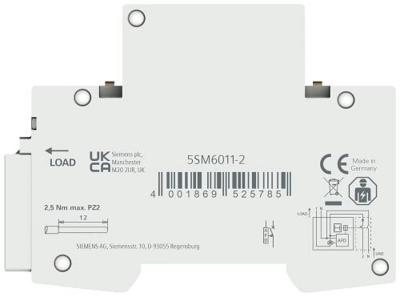 Siemens 5SM60112 Brandbeveiligingsschakelaar 2-polig 1 stuk(s) - thumbnail