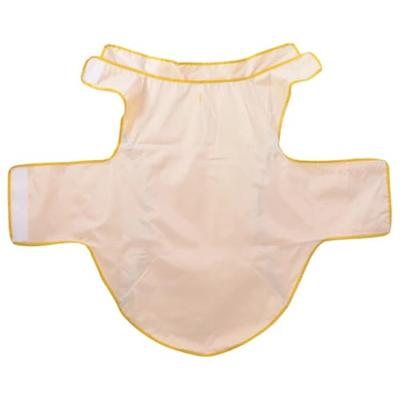 Hondenregenjas met reflecterende strips polyester geel 3XL