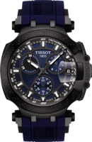 Horlogeband Tissot T1154173704100 / T603041961 Rubber Blauw 21mm - thumbnail