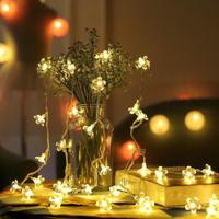 3m 20 LEDs Cherry Blossom vakantie decoratieve licht batterij aangedreven (warm wit) - thumbnail