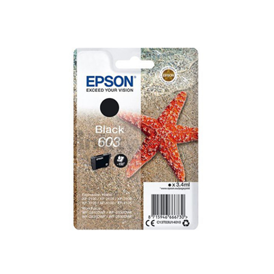 Epson inktcartridge 603, 150 pagina's, OEM C13T03U14020, zwart