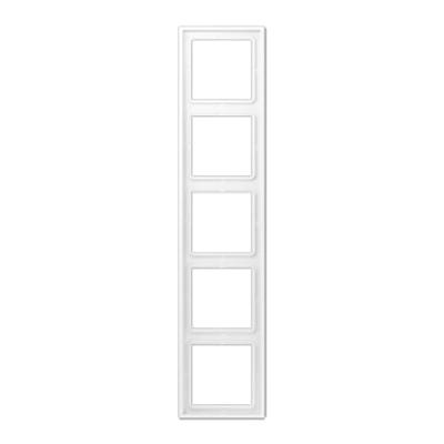 JUNG LS990 5-voudig mat wit afdekraam LS 985 WWM