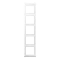 JUNG LS990 5-voudig mat wit afdekraam LS 985 WWM - thumbnail