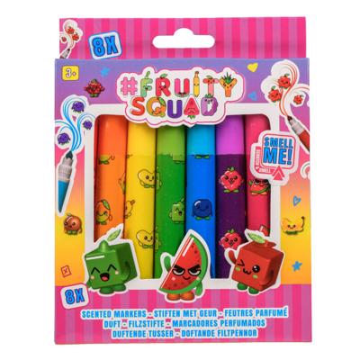 Fruitysquad stiften met bredepumt met geur 8-pack Fruitysquad stiften met bredepumt met geur 8-pack