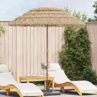 VidaXL Strandparasol naturel 255 x 255 x 255 cm polyester en staal - thumbnail