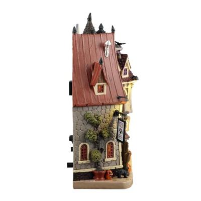 Lemax spooky days ahead verlichte facade Spooky Town 2025