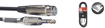 Stagg SAC3PSXF DL female-XLR naar 6.35 mm stereo jack-male 3 m