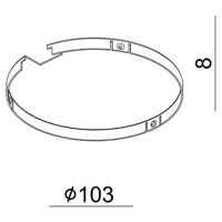 Deko Light 930395 Abdeckung Kühlkörper Weiß für Serie Uni II Max 230V-railsysteemcomponenten Signaalwit (RAL 9003) - thumbnail