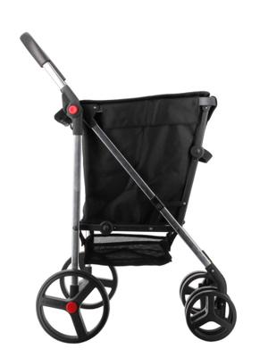 Winkelwagen Rolser basket mf 4b Zwart 50 L - thumbnail