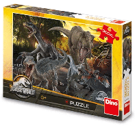 DinoToys Dino puzzel - jurassic world dinosauriërs - 300 xl stukjes - thumbnail