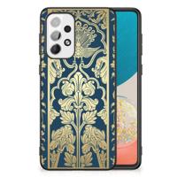 Samsung Galaxy A73 Bloemen Hoesje Beige Flowers - thumbnail