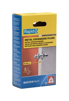 Rapid Hollewandpluggen | Ø11x37 | 6-16 mm plaatdikte | 40 kg draagkracht - 5001563