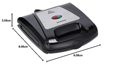 Severin SA2968 Tosti apparaat Zwart - thumbnail