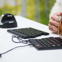 R-GO Tools Split Toetsenbord USB QWERTY, Engels Zwart Ergonomisch - thumbnail