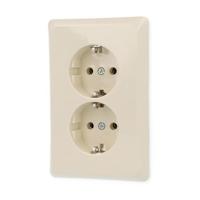 ELSO stopcontact 515400 2-voudig 16A RENOVATIE parelwit 1 stuk(s) - thumbnail