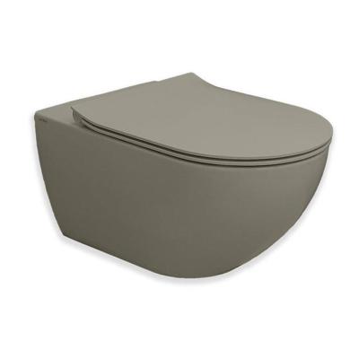 Royal Plaza Belbo wandcloset - 55cm - cycloneflush - zonder spoelrand - met toiletzitting - as SW1127065 / SW1075542 Royal Plaza Belbo wandcloset - 55cm - cycloneflush - zonder spoelrand - met toiletzitting - as SW1127065 / SW1075542