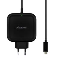 Oplader Aisens ASCH-1PD65WL-BK Zwart 65 W (1 Stuks) - thumbnail