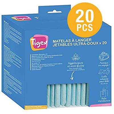Set van 20 TIGEX-onderleggers, wegwerp wit