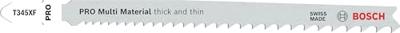 Bosch Accessories 2608634993 Decoupeerzaagblad T 345 XF, Progressor for Wood and Metal, verpakking van 3 stuks 3 stuk(s)
