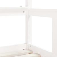 Kinderbedframe met lades 70x140 cm massief grenenhout wit - thumbnail