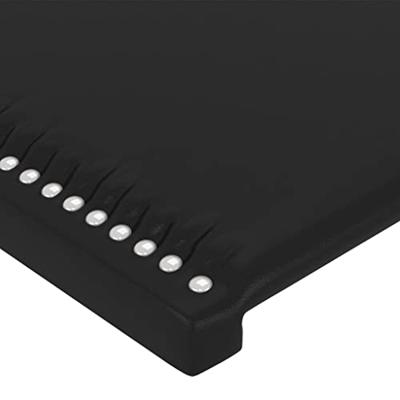 Hoofdborden 2 st 90x5x78/88 cm kunstleer zwart - thumbnail