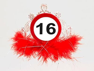 16 Jaar Verkeersbord Tiara