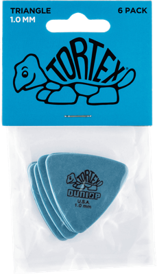 Dunlop 431P100 Tortex Triangle Plectrum 1.00mm 6-Pack