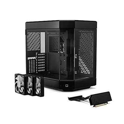 HYTE Y60 Tempered Glass Midi-tower PC-behuizing Zwart-rood