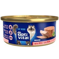 OPTIVITAL Mousse Salmon - nat kattenvoer - 85g - thumbnail