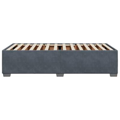 Bedframe zonder matras 100x200 cm fluweel donkergrijs
