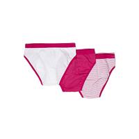 Set van 3 slipjes for girls van stretchkatoen Les Pockets blauw - thumbnail