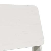 Tuinstoelen 2 st 60x64x70,5 cm massief grenenhout wit - thumbnail