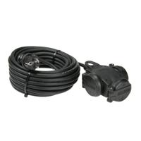 AS Schwabe 60456 Stroom Verlengkabel 16 A Zwart 10.00 m H07RN-F 3G 1,5 mm² - thumbnail