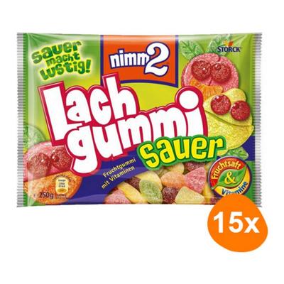 Nimm2 - Lachgummi Zuur - 15x 250g