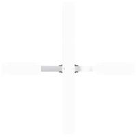 Eettafelpoot spider vorm 85x85x(72-73) cm staal wit - thumbnail