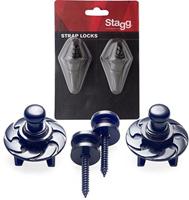 Stagg SSL1BK straplocks zwart - thumbnail