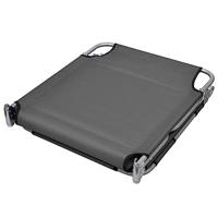 Ligbed met hoofdkussen verstelbaar en inklapbaar grijs - thumbnail