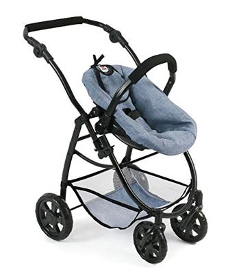 Combi-poppenwagen Emotion All in 1 - Blue Jeans Combi-poppenwagen Emotion All in 1 - Blue Jeans