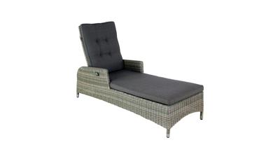 Ligbed Long Beach Chocolate Taupe D 162 x B 68 x H 105 cm Oosterik Home - Oosterik home