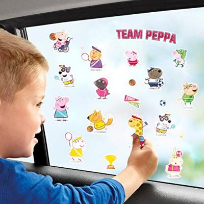 Bambolino Toys Peppa pig raamstickers - thumbnail