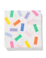 HEMA Servetten 24x24cm papier kleur - 20 stuks (multicolor) - thumbnail