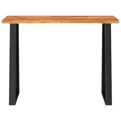 Wandtafel met natuurlijke rand 110x35x80 cm massief acaciahout