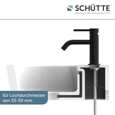 Schutte ARAGON fonteinkraan | Mat zwart - 37965