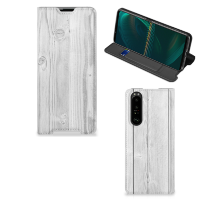 Sony Xperia 5 III Book | Wallet Case | White Wood Sony Xperia 5 III Book | Wallet Case | White Wood