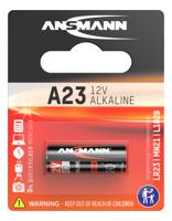 Ansmann alkaline batterij voor garagedeuropener, alarminstallatie, draadloze ontspanner voor camera, meetapparaten, bel, enz. A23 (12 V). 1 Stuk zwart, oranje - thumbnail