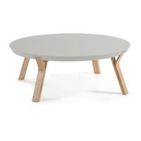 Kave Home Kave Home Dilos rond, hout grijs,, 90 x 32 x 90 cm - thumbnail