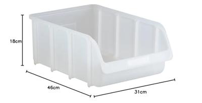 Hünersdorff 675700 Zichtbak (b x h x d) 495 x 315 x 185 mm Transparant 1 stuk(s)