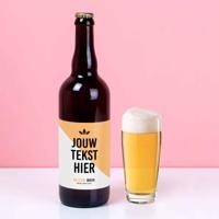 Gepersonaliseerde (750ml) bierfles met eigen tekst - thumbnail